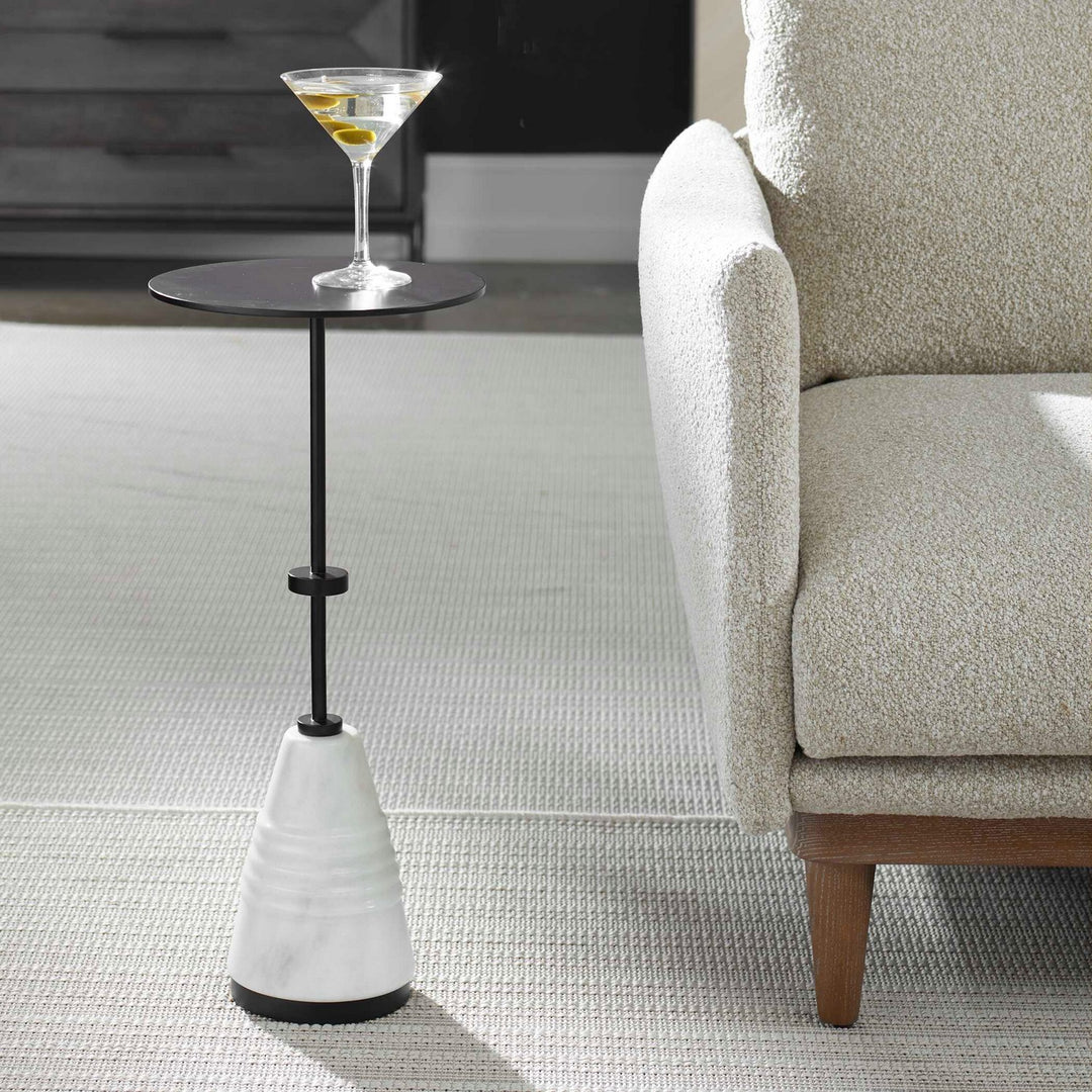 Kincaid Drink Table in Black - available from The Lighting Shoppe, trusted by Canadian homeowners