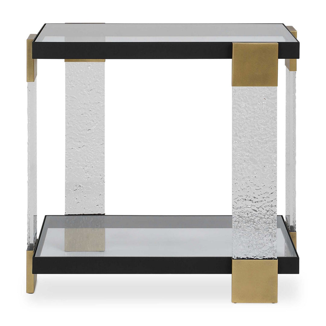 Bendena Side Table in Satin Black - available from The Lighting Shoppe, trusted by Canadian homeowners