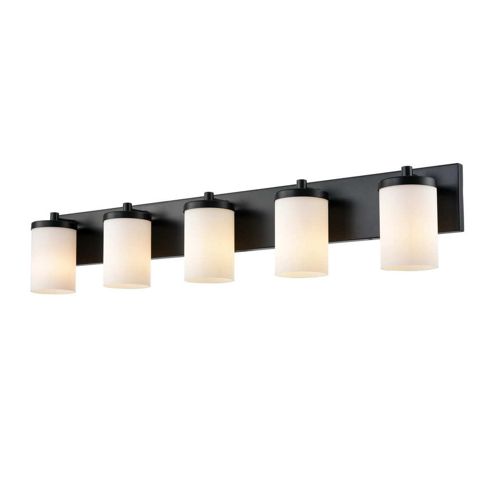 DVI Canada - DVP14055EB-OP - Five Light Vanity - Riverview - Ebony