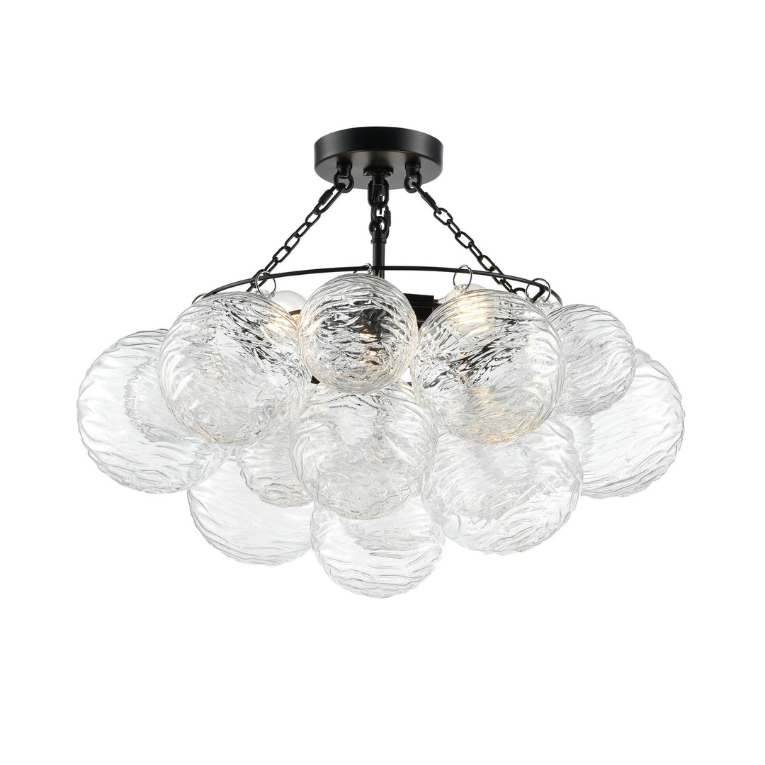 DVI Canada - DVP32813EB-WVC - Three Light Flush Mount - Comet - Ebony