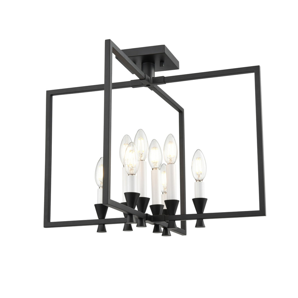 DVI Canada - DVP37112EB - Eight Light Semi-Flush Mount - Carisbrooke - Ebony