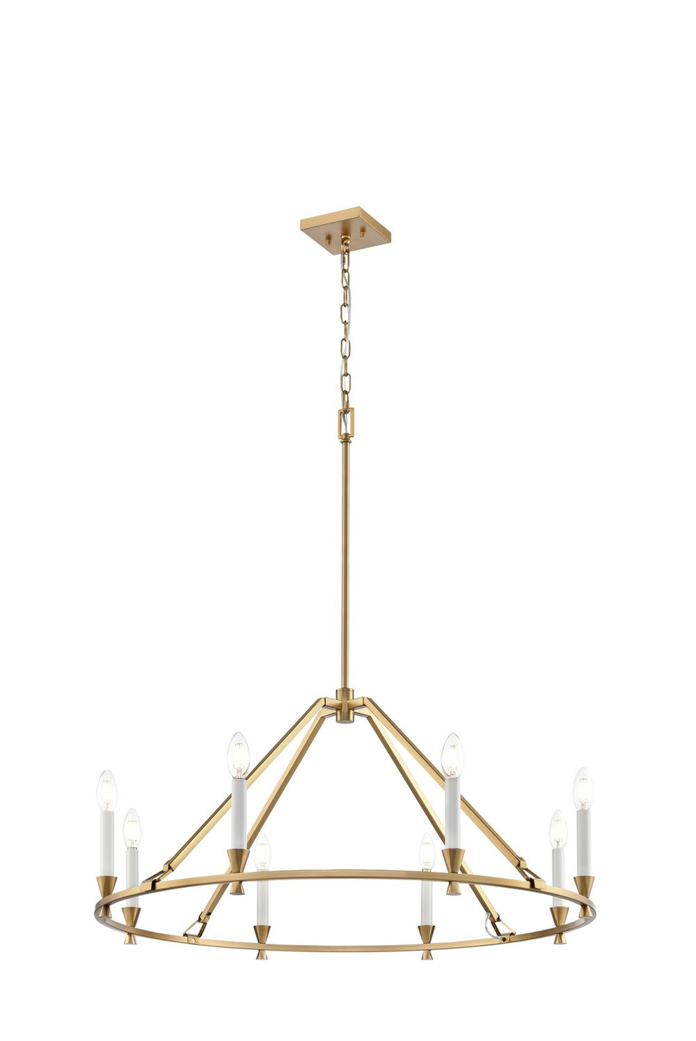 DVI Canada - DVP37129BR - Eight Light Chandelier - Carisbrooke - Brass