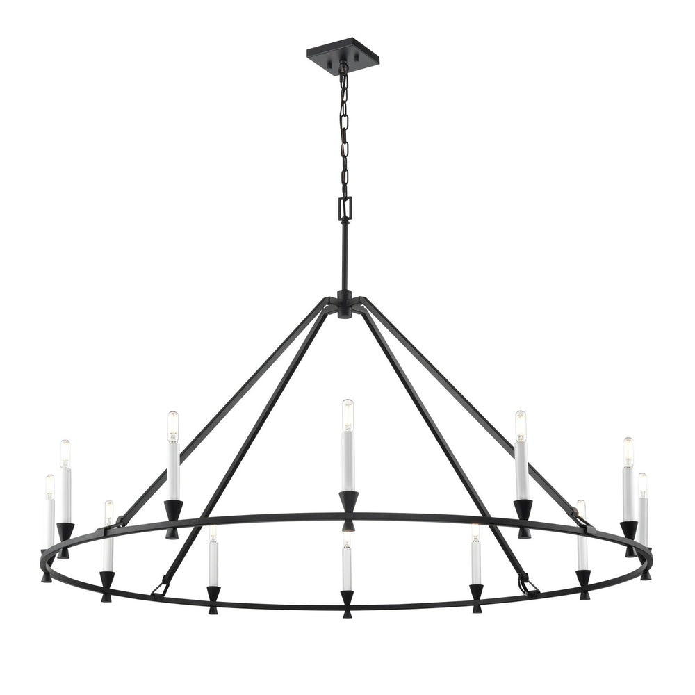 DVI Canada - DVP37145EB - 12 Light Chandelier - Carisbrooke - Ebony