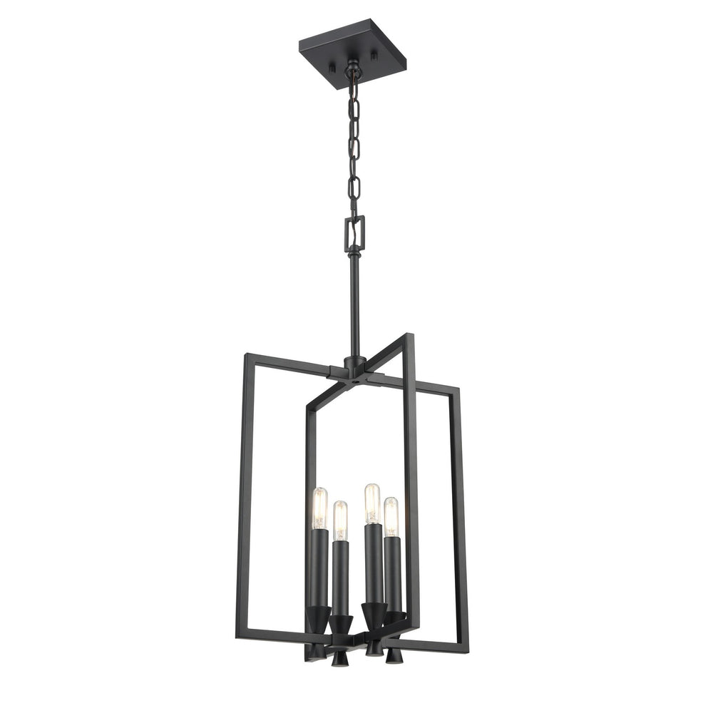 DVI Canada - DVP37148EB - Four Light Pendant - Carisbrooke - Ebony