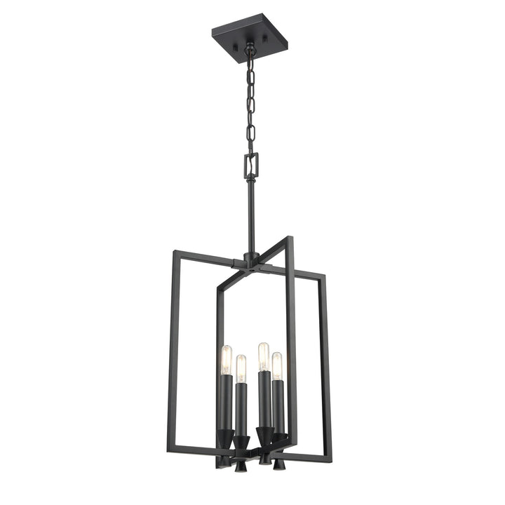 DVI Canada - DVP37148EB - Four Light Pendant - Carisbrooke - Ebony