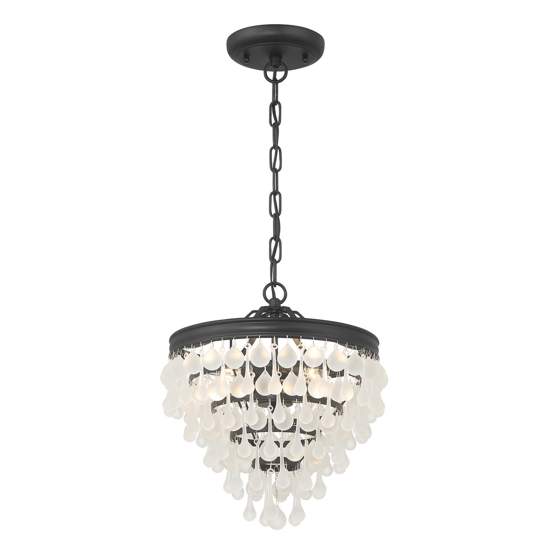 Calypso Three Light Pendant in Matte Black - available from The Lighting Shoppe, trusted by Canadian homeowners