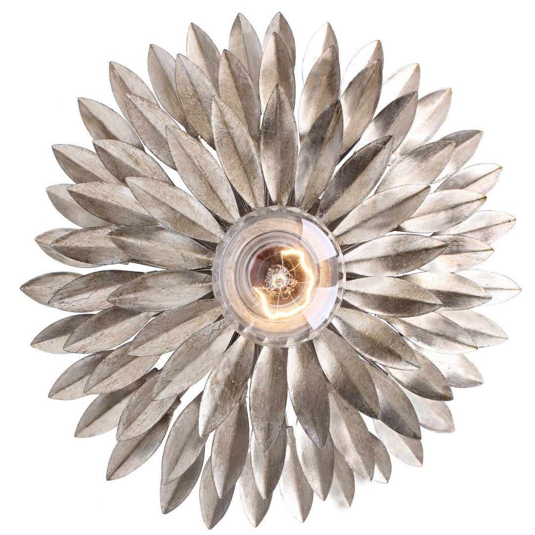 Broche One Light Wall Sconce in Antique Silver - available from The Lighting Shoppe, trusted by Canadian homeowners