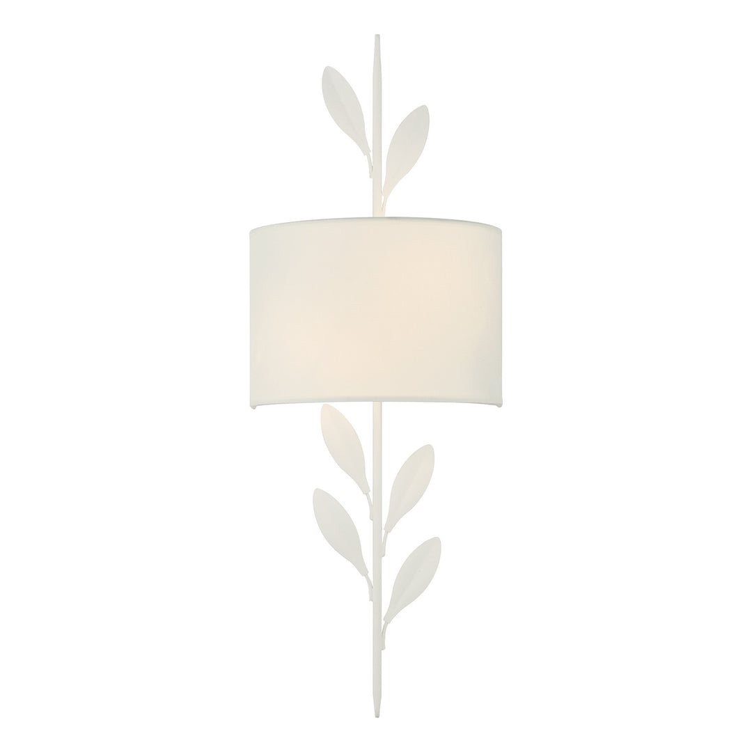 Broche Two Light Wall Sconce in Matte White - available from The Lighting Shoppe, trusted by Canadian homeowners
