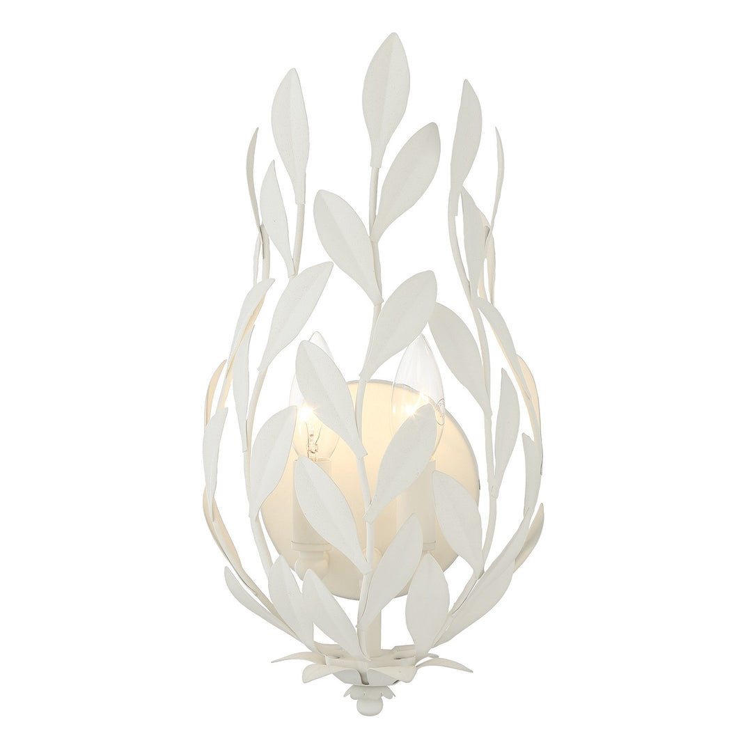Broche Two Light Wall Sconce in Matte White - available from The Lighting Shoppe, trusted by Canadian homeowners