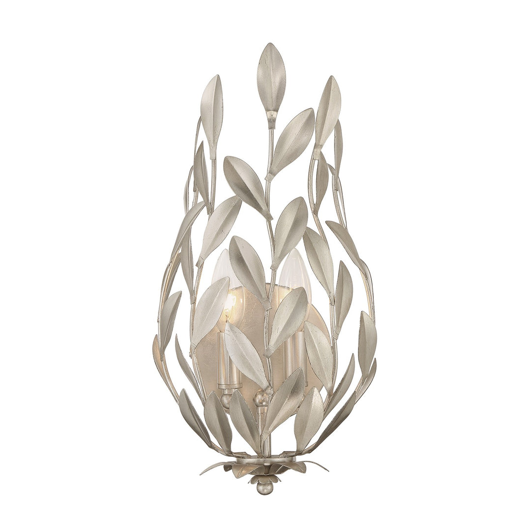 Broche Two Light Wall Sconce in Antique Silver - available from The Lighting Shoppe, trusted by Canadian homeowners