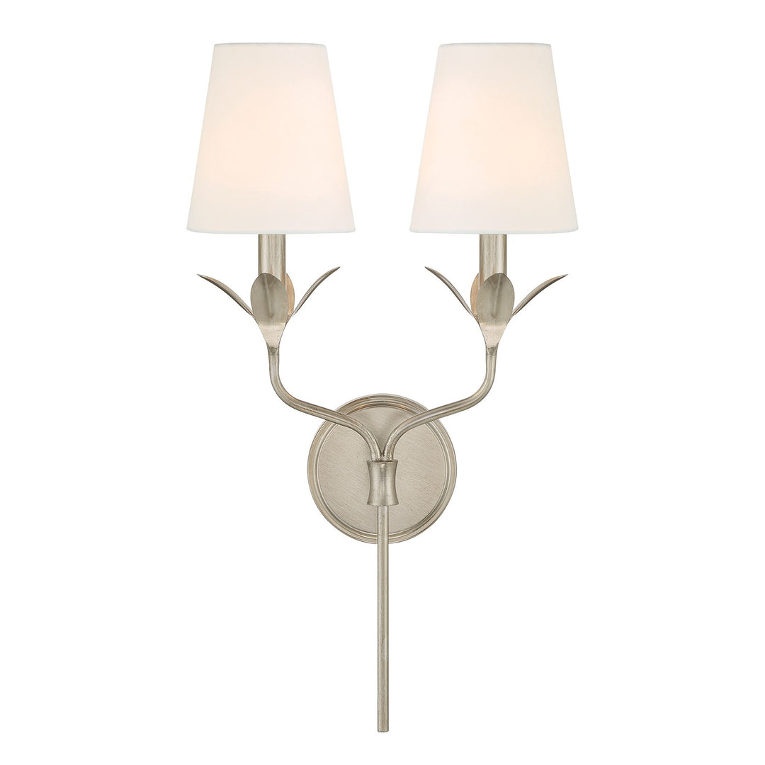 Broche Two Light Wall Sconce in Antique Silver - available from The Lighting Shoppe, trusted by Canadian homeowners