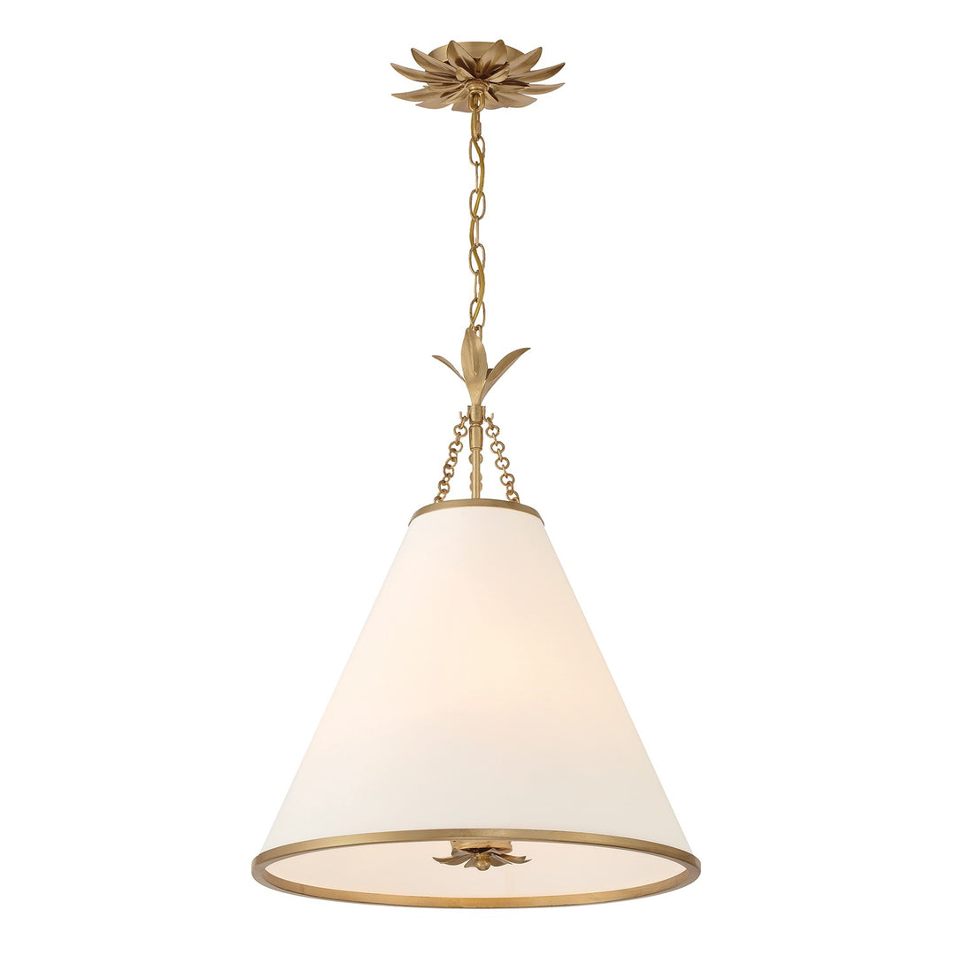 Broche Four Light Pendant in Antique Gold - available from The Lighting Shoppe, trusted by Canadian homeowners