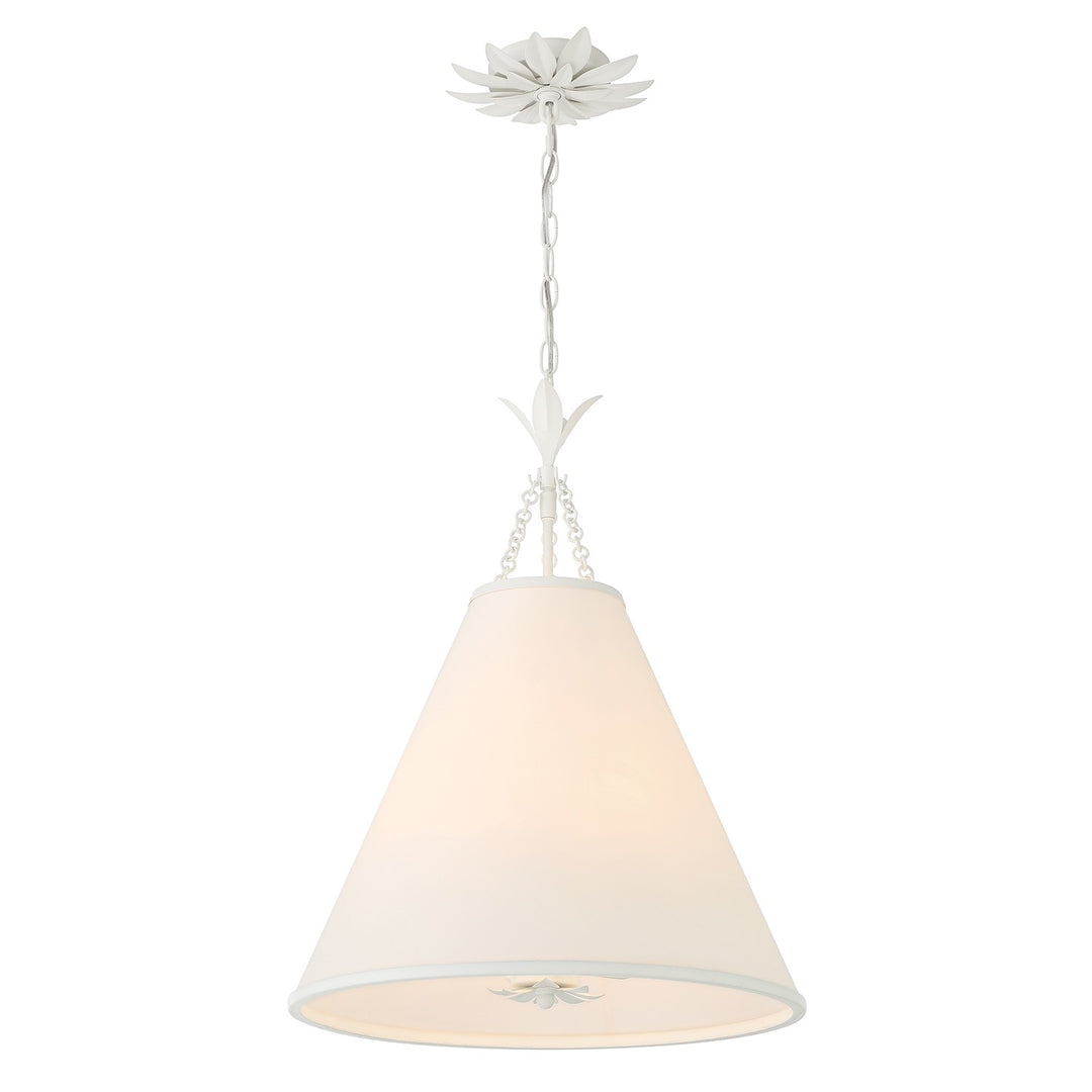 Broche Four Light Pendant in Matte White - available from The Lighting Shoppe, trusted by Canadian homeowners