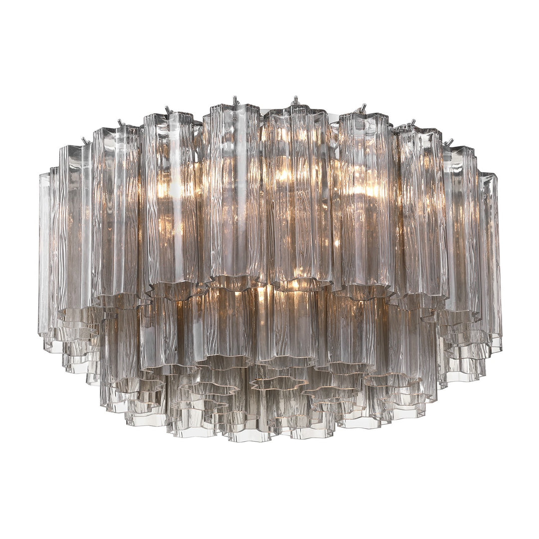 Addis Seven Light Flush Mount in Polished Chrome - available from The Lighting Shoppe, trusted by Canadian homeowners