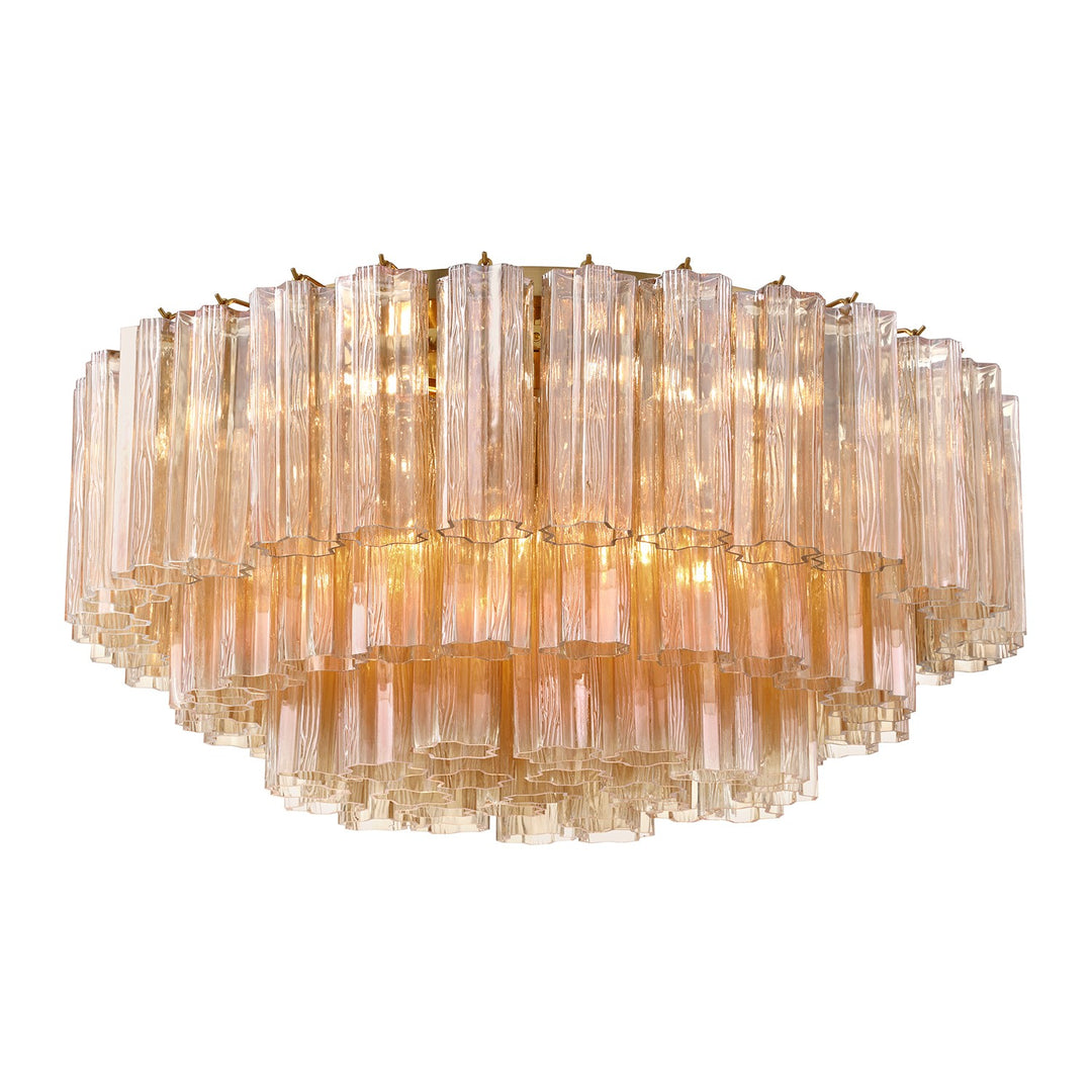 Crystorama - ADD-331-AG-AM - 16 Light Flush Mount - Addis - Aged Brass