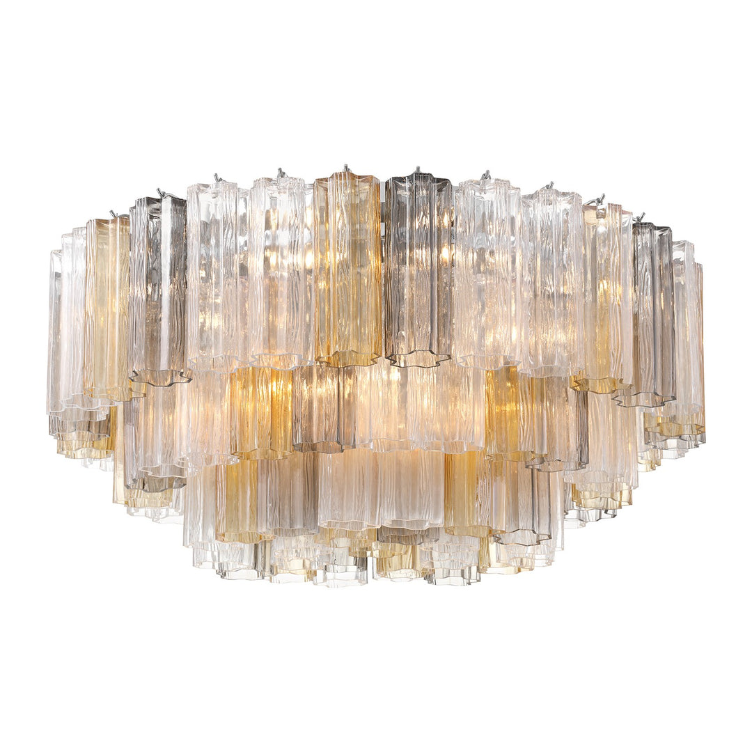 Crystorama - ADD-331-CH-AU - 16 Light Flush Mount - Addis - Polished Chrome