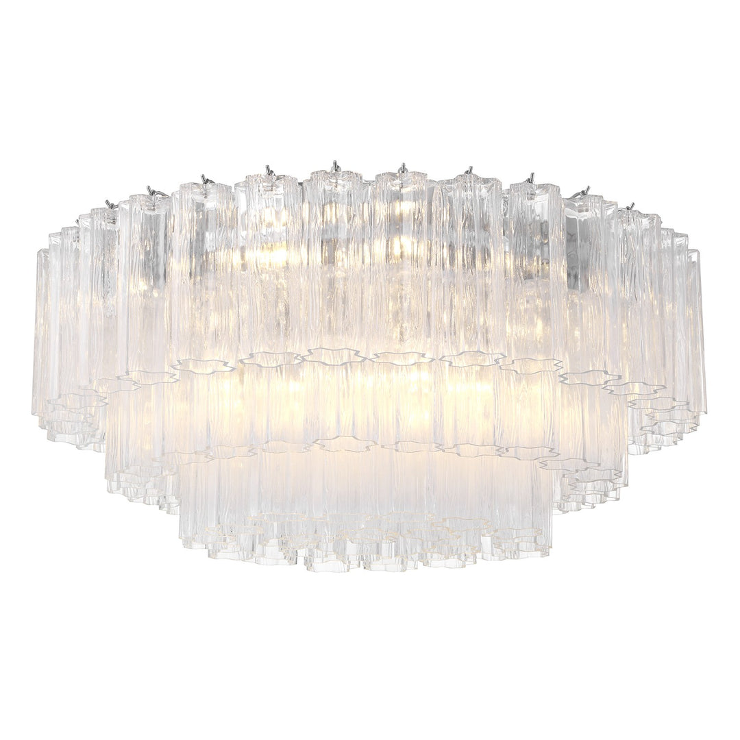 Addis 16 Light Flush Mount in Polished Chrome - available from The Lighting Shoppe, trusted by Canadian homeowners