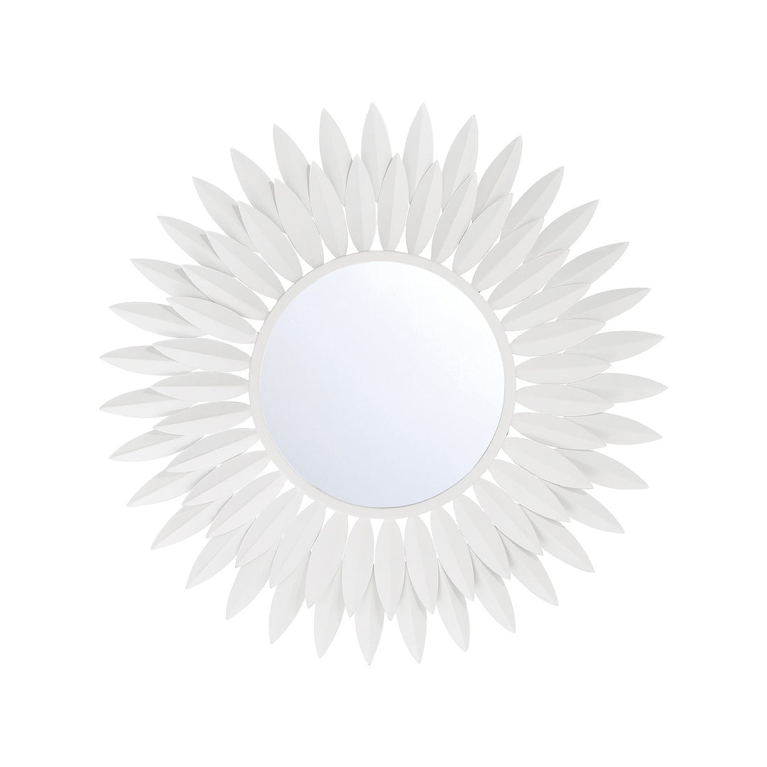 Broche Mirror in Matte White - available from The Lighting Shoppe, trusted by Canadian homeowners