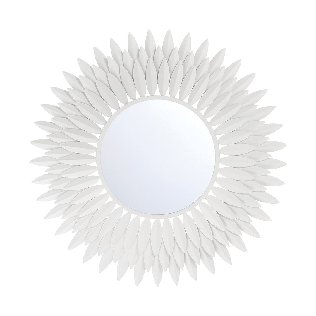 Broche Mirror in Matte White - available from The Lighting Shoppe, trusted by Canadian homeowners