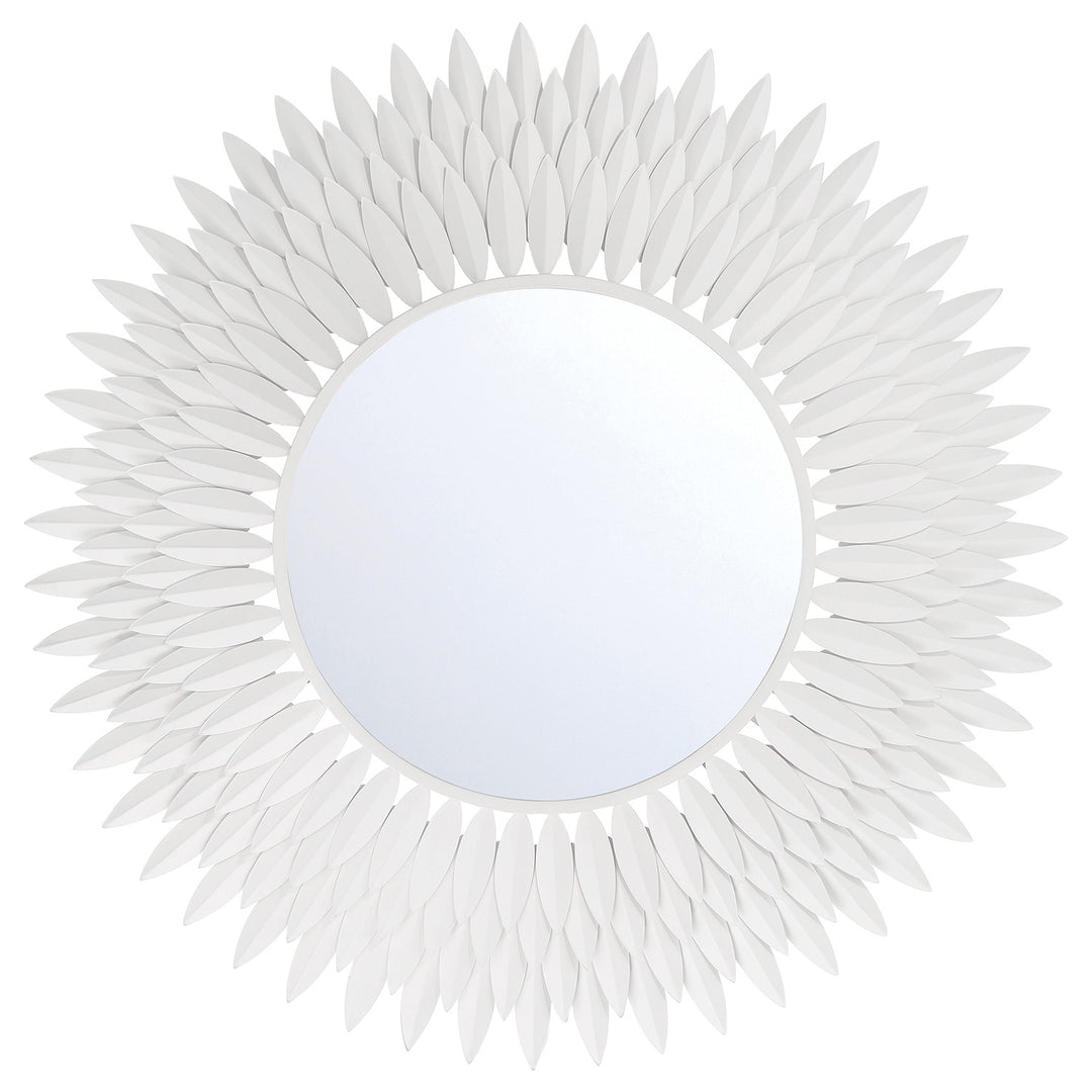 Broche Mirror in Matte White - available from The Lighting Shoppe, trusted by Canadian homeowners
