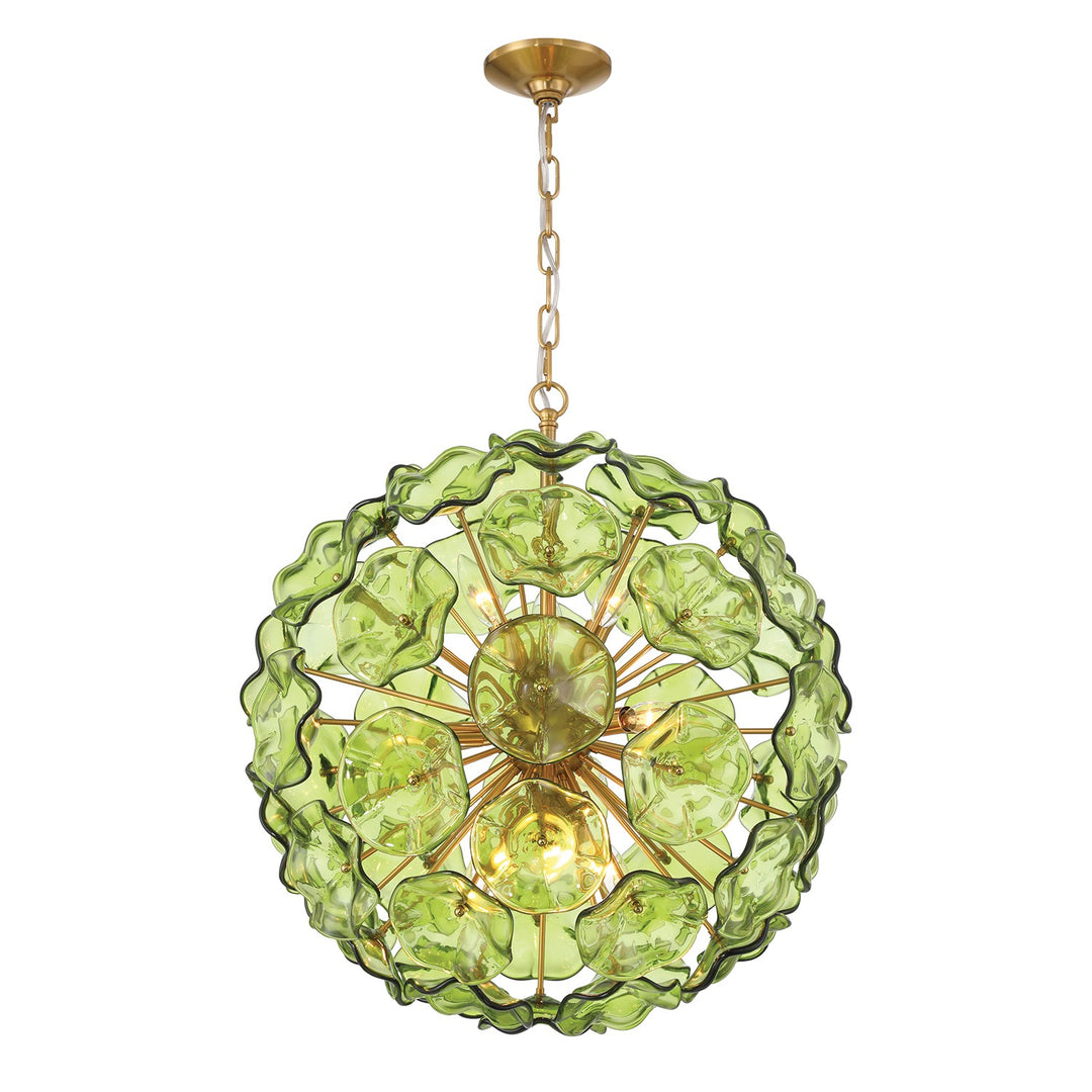 Esme Nine Light Pendant in Aged Brass - available from The Lighting Shoppe, trusted by Canadian homeowners