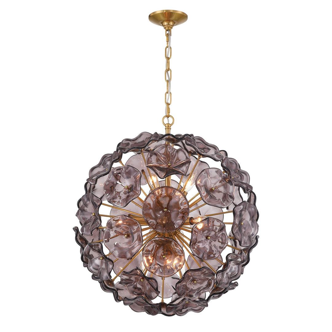 Esme Nine Light Pendant in Aged Brass - available from The Lighting Shoppe, trusted by Canadian homeowners