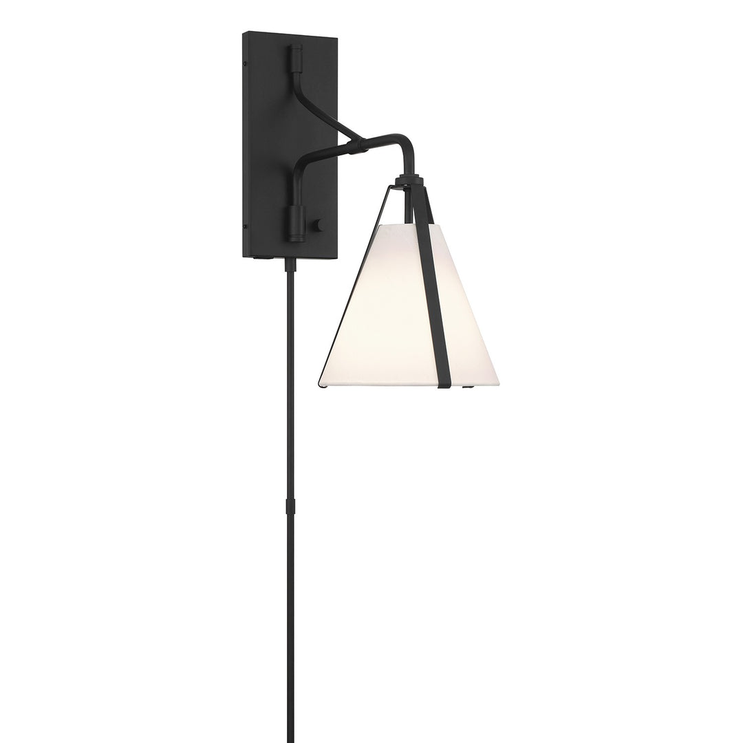 Fulton One Light Task Sconce in Black - available from The Lighting Shoppe, trusted by Canadian homeowners