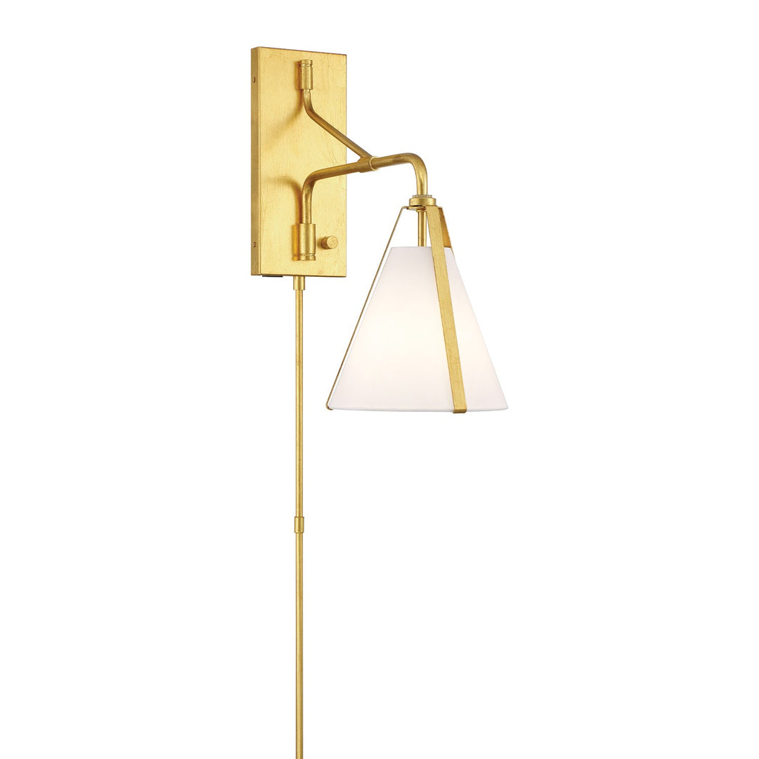 Fulton One Light Task Sconce in Antique Gold - available from The Lighting Shoppe, trusted by Canadian homeowners