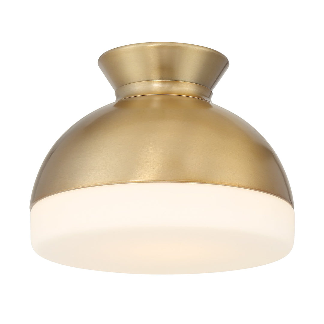 Gidget One Light Flush Mount in Vibrant Gold - available from The Lighting Shoppe, trusted by Canadian homeowners