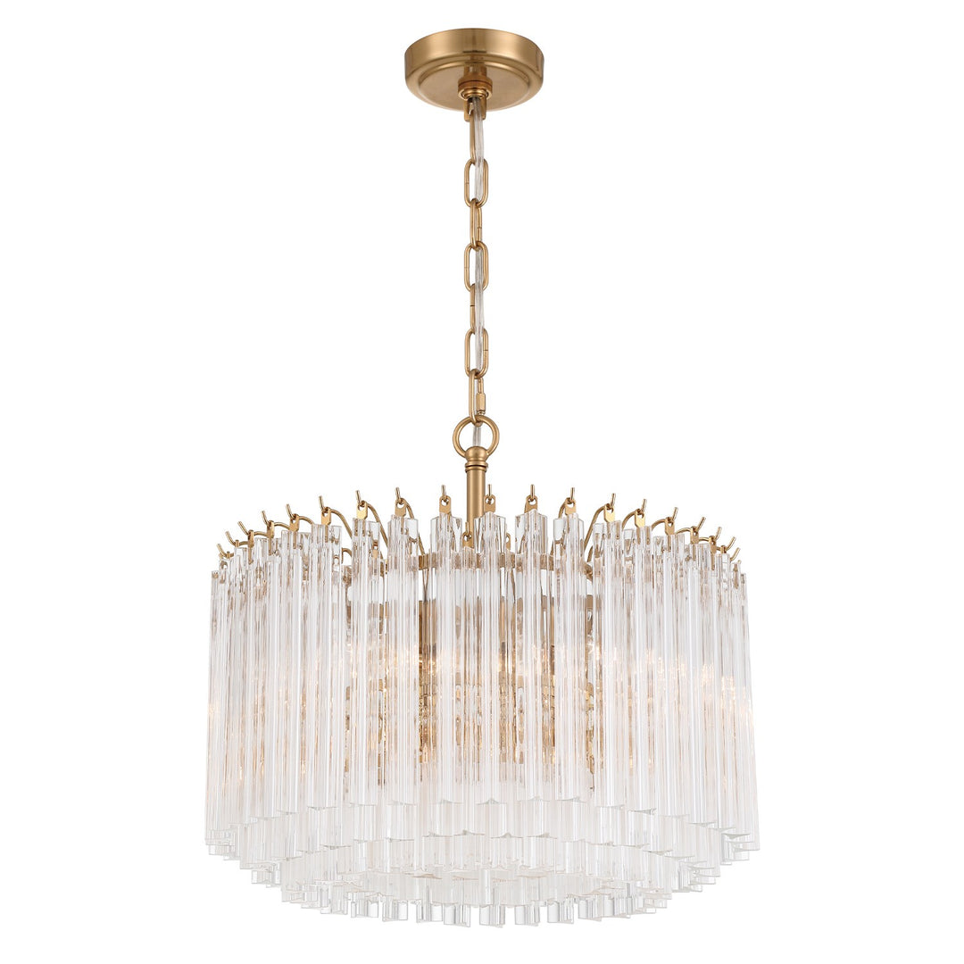 Lofton Five Light Chandelier in Aged Brass - available from The Lighting Shoppe, trusted by Canadian homeowners