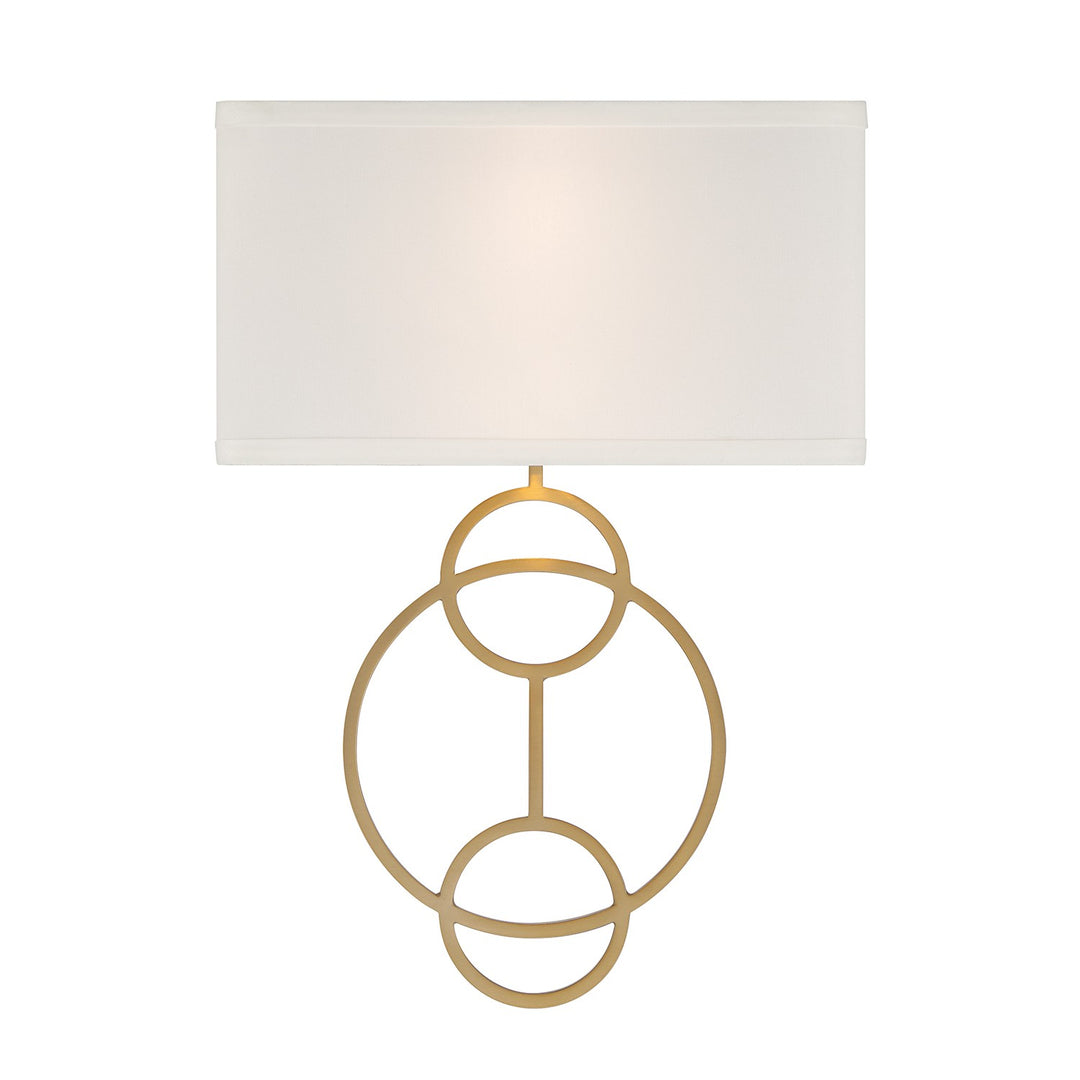 Laurel Two Light Wall Sconce in Vibrant Gold - available from The Lighting Shoppe, trusted by Canadian homeowners