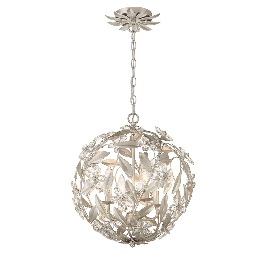 Marselle Four Light Pendant in Antique Silver - available from The Lighting Shoppe, trusted by Canadian homeowners