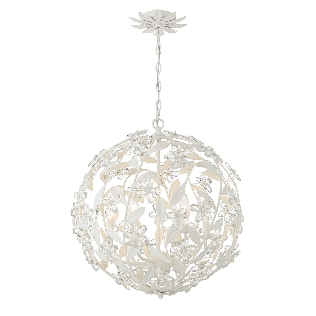 Marselle Six Light Pendant in Matte White - available from The Lighting Shoppe, trusted by Canadian homeowners