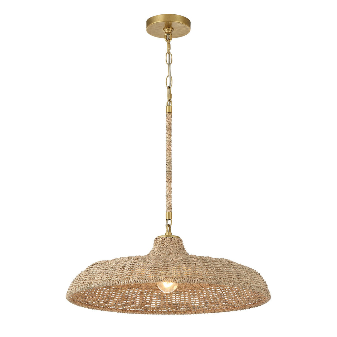 Odessa One Light Pendant in Soft Gold - available from The Lighting Shoppe, trusted by Canadian homeowners