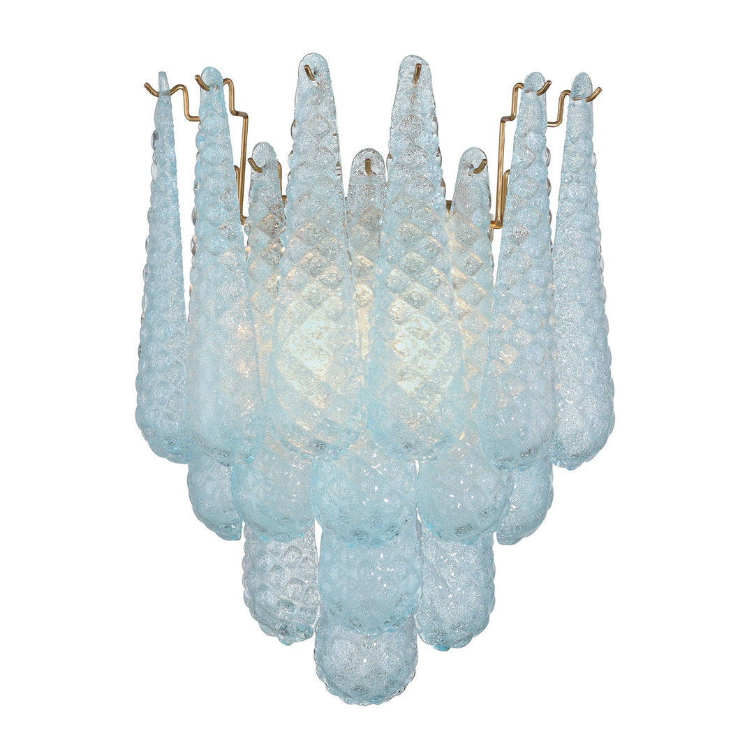 Ollie Two Light Wall Sconce in Aged Brass - available from The Lighting Shoppe, trusted by Canadian homeowners