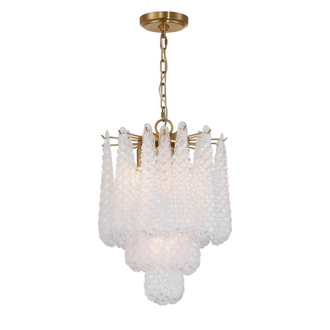 Ollie Four Light Pendant in Aged Brass - available from The Lighting Shoppe, trusted by Canadian homeowners