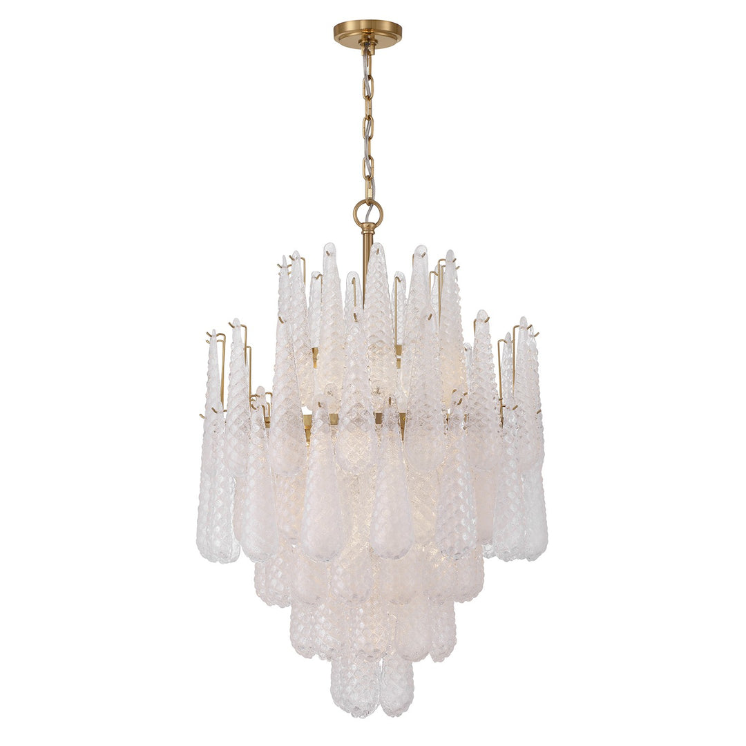 Ollie 16 Light Chandelier in Aged Brass - available from The Lighting Shoppe, trusted by Canadian homeowners