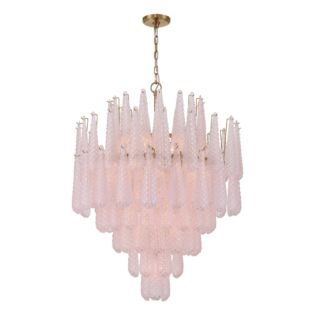 Ollie 21 Light Chandelier in Aged Brass - available from The Lighting Shoppe, trusted by Canadian homeowners