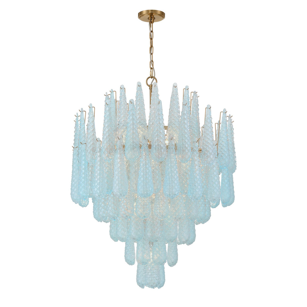 Ollie 21 Light Chandelier in Aged Brass - available from The Lighting Shoppe, trusted by Canadian homeowners