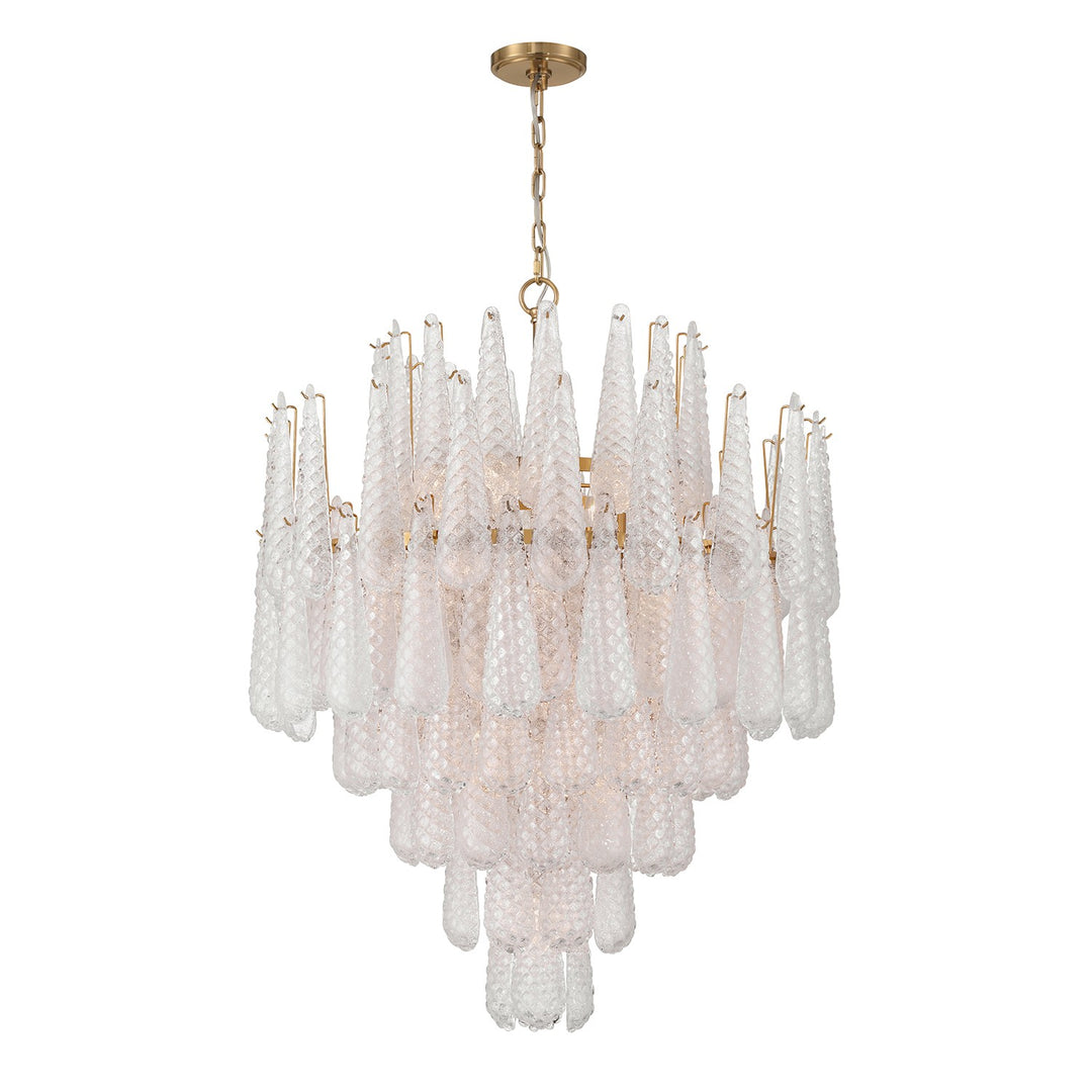 Ollie 21 Light Chandelier in Aged Brass - available from The Lighting Shoppe, trusted by Canadian homeowners