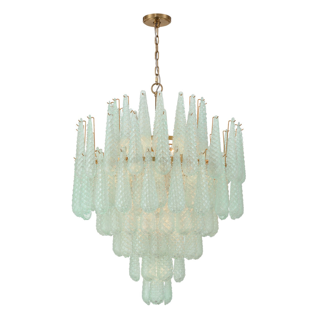 Ollie 21 Light Chandelier in Aged Brass - available from The Lighting Shoppe, trusted by Canadian homeowners