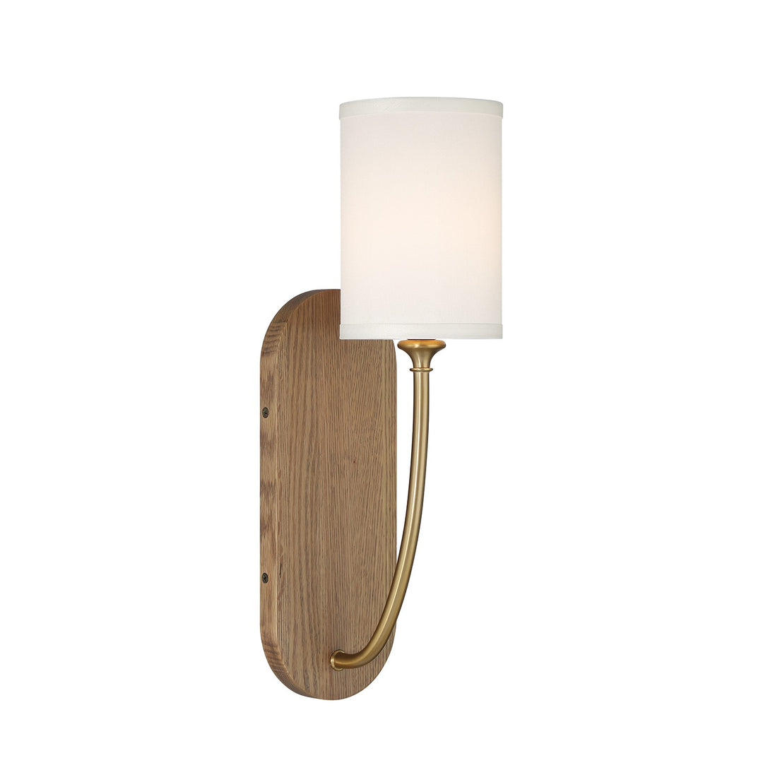 Preston One Light Wall Sconce in Vibrant Gold - available from The Lighting Shoppe, trusted by Canadian homeowners