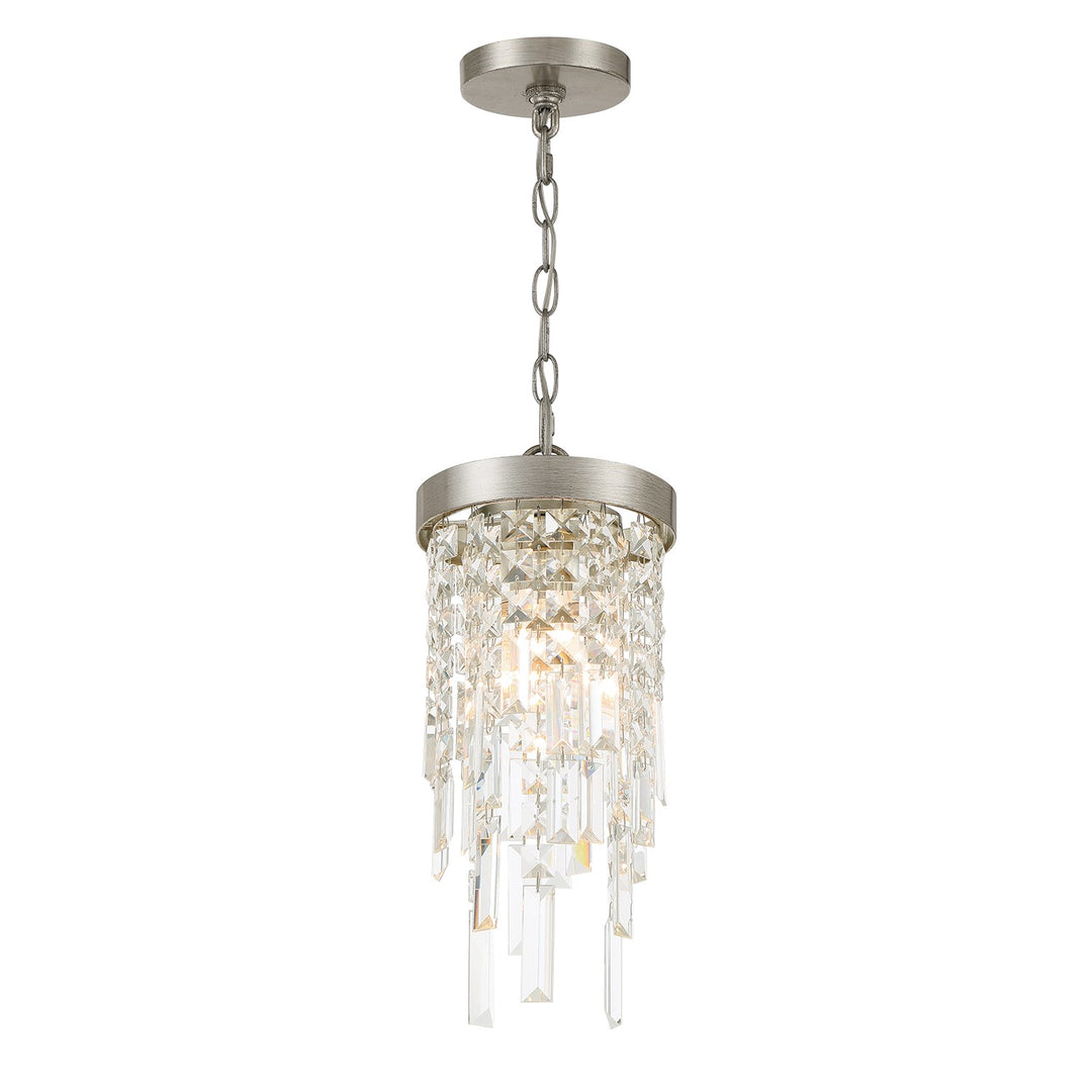 Winfield One Light Mini Pendant in Antique Silver - available from The Lighting Shoppe, trusted by Canadian homeowners