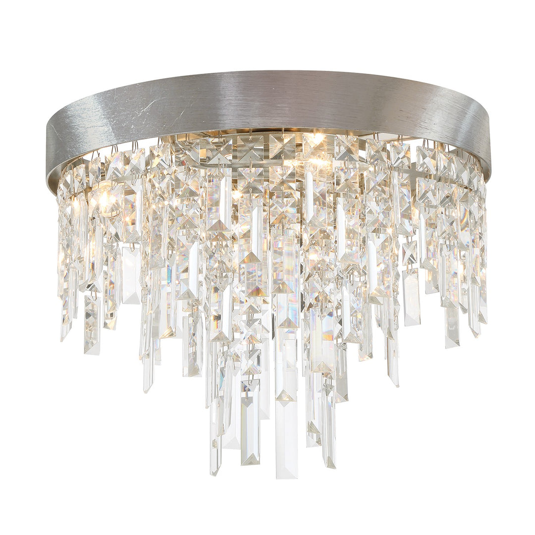 Winfield Four Light Flush Mount in Antique Silver - available from The Lighting Shoppe, trusted by Canadian homeowners