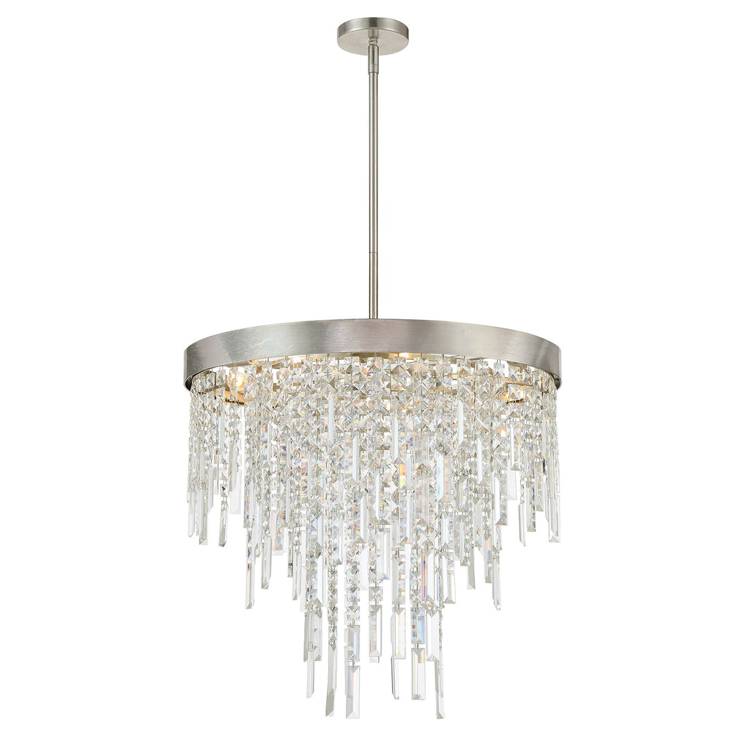 Winfield Six Light Chandelier in Antique Silver - available from The Lighting Shoppe, trusted by Canadian homeowners