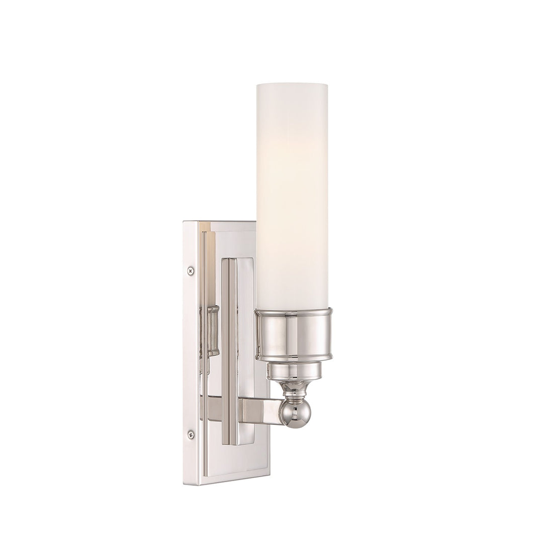 Wilcox LED Wall Sconce in Polished Nickel - available from The Lighting Shoppe, trusted by Canadian homeowners
