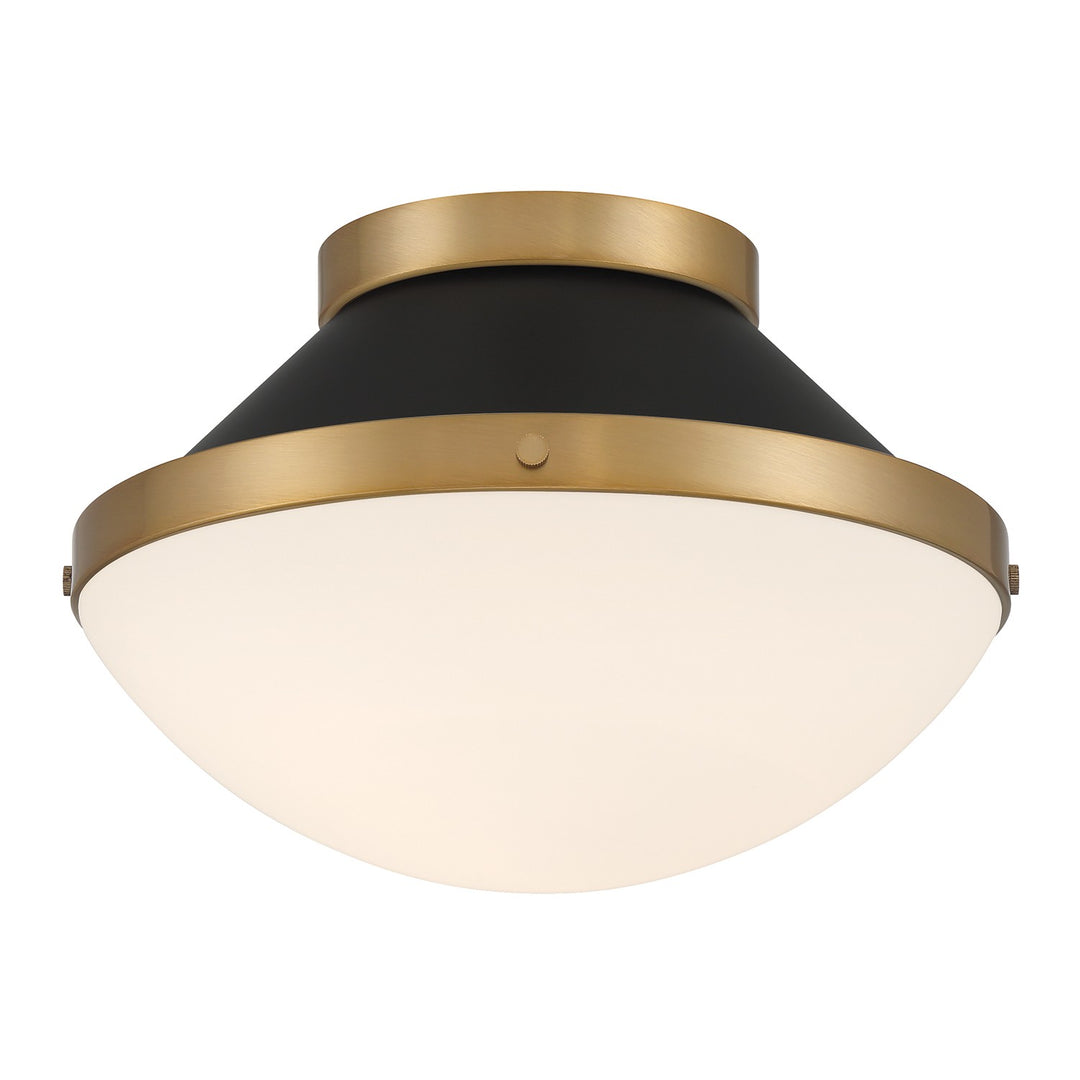 Xander One Light Flush Mount in Vibrant Gold - available from The Lighting Shoppe, trusted by Canadian homeowners
