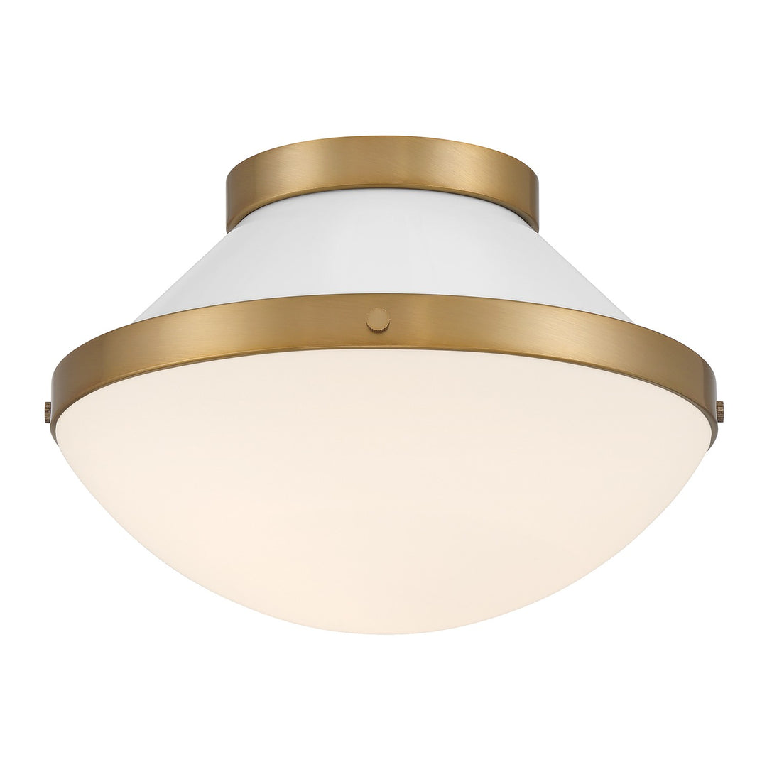 Xander One Light Flush Mount in Vibrant Gold - available from The Lighting Shoppe, trusted by Canadian homeowners