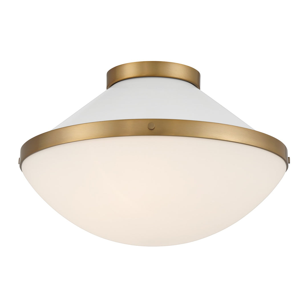 Xander Two Light Flush Mount in Vibrant Gold - available from The Lighting Shoppe, trusted by Canadian homeowners