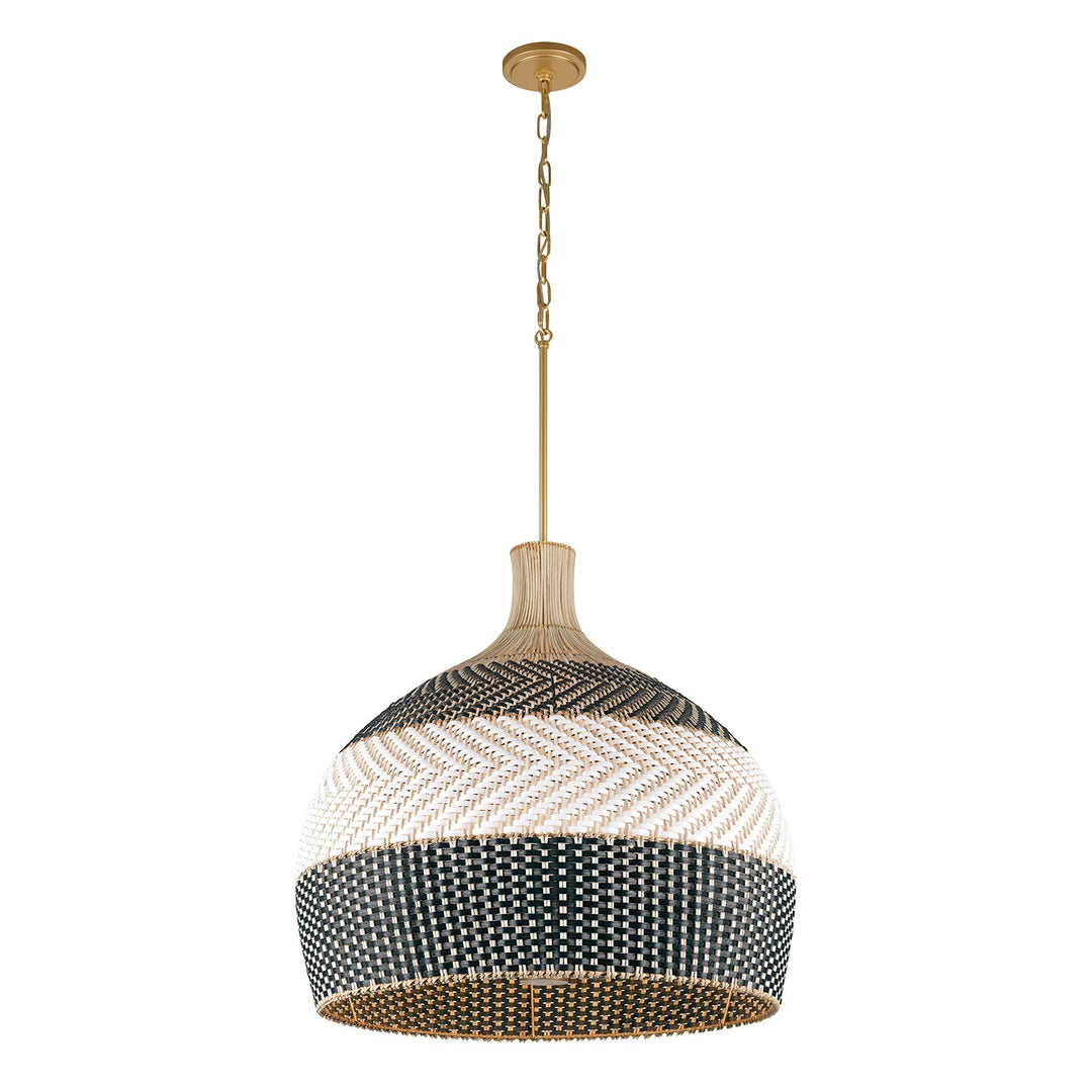 Zanzibar Six Light Pendant in Soft Gold - available from The Lighting Shoppe, trusted by Canadian homeowners